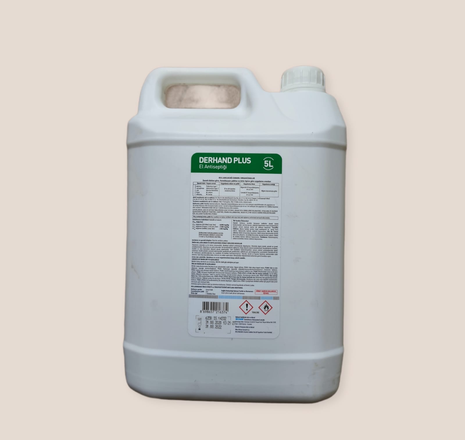 Ecolab Derhand Plus El Dezenfektanı 5 LT